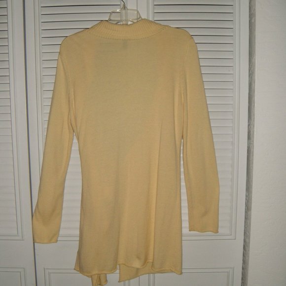 Soma Light Weight Yellow Wrap Sweater - Picture 7 of 7